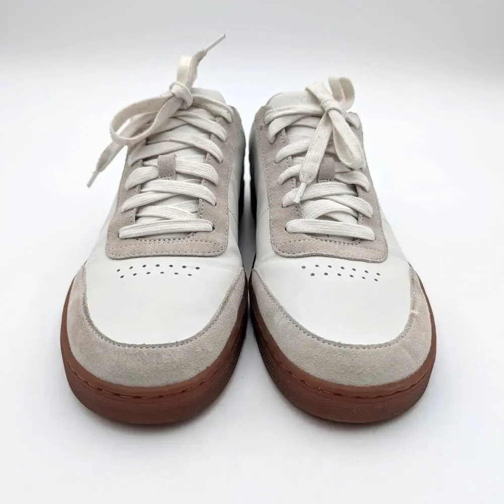 Vince Noel Low Top Sneaker Shoes Lace-Up Round Toe Men's White Size US8M EU41